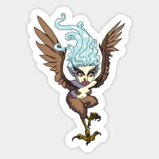 Flying Harpy Girl MONSTER GIRLS Series I Sticker